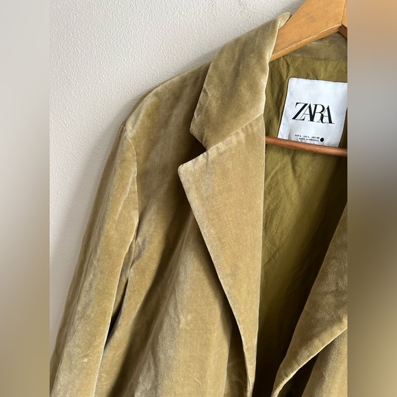 ZARA VELVET COAT ZW COLLECTION - Picture 9 of 16